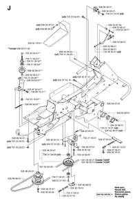 Chassis / Frame Diagram and Parts List for PF21AWD (953536501)(2005-04) Husqvarna Lawn Tractor