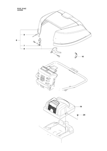 Cover 3 Diagram and Parts List for R13C (965094301)(2010-07) Husqvarna Lawn Tractor