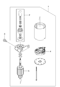 Starter Diagram and Parts List for FH430V 2003-06 Husqvarna Engine
