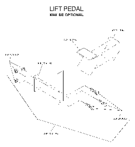 Pedals Diagram and Parts List for IZ5224TLKOA (968999332)(2005-12) Husqvarna Lawn Tractor