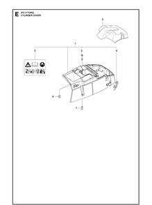 Cylinder Cover 3 Diagram and Parts List for 372XP XPG Husqvarna Chainsaw