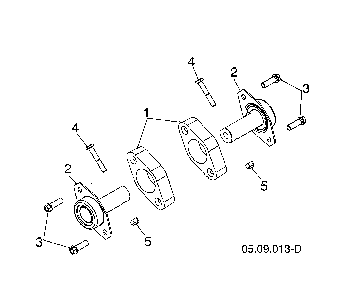 Auger ball bearing Diagram and Parts List for 96193009705  Husqvarna Snow Blower