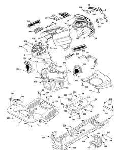 Chassis And Enclosures Diagram and Parts List for YTH18542 (96045005901)(2020-10) Husqvarna Lawn Tractor