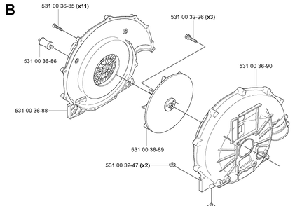 Part Location Diagram of 531003685 Husqvarna Screw