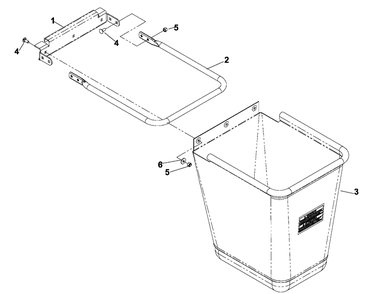 Bag Assembly Diagram and Parts List for HCS9 2005-03 Husqvarna Lawn Tractor Accessories
