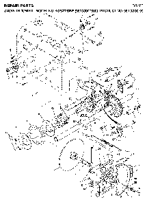 Drive Diagram and Parts List for 10527SBE (96193000900, 961930009)(2006-05) Husqvarna Snow Blower