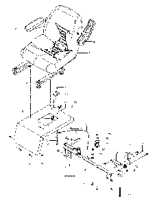 Seat Diagram and Parts List for MZ28ZTBF966582501-00 2010-02 Husqvarna Lawn Tractor
