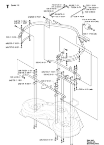 Protection Frame Diagram and Parts List for RIDER16 (953521401)(2006-01) Husqvarna Lawn Mower