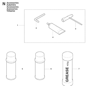 Accessories Diagram and Parts List for 325HD60 (X-SERIES)(20081400001-20090400000) Husqvarna Hedge Trimmer