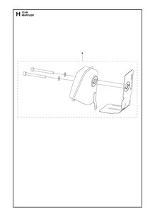 Part Location Diagram of 596757502 Husqvarna Muffler system