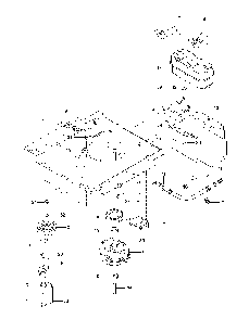 Engine Mounting, Guards And Muffler Diagram and Parts List for RZ46215 (967009803)(2013-08) Husqvarna Lawn Tractor