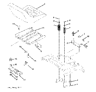 Seat Diagram and Parts List for CTH200TWIN (96061026200)(2010-01) Husqvarna Lawn Tractor
