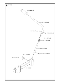 Handle Diagram and Parts List for CS2512 (1301 & Above)(2013-04) Husqvarna Circular Saw