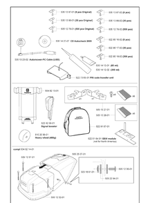 Accessories Diagram and Parts List for 220AC 2010-01 Husqvarna Lawn Mower