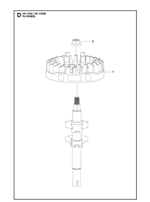 Part Location Diagram of 531147244 Husqvarna Flywheel