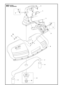 Accessories 6 Diagram and Parts List for 355FRM  Husqvarna Brush Cutter