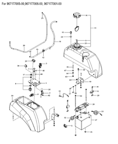 Ignition System 2 Diagram and Parts List for M-ZT52  Husqvarna Lawn Mower