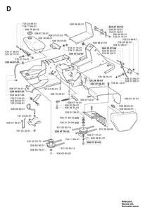 Frame 2 Diagram and Parts List for RIDER155 (953533805)(2005-01) Husqvarna Lawn Mower
