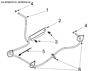 Fuel System - Vapor Line Diagram and Parts List for Z454 (96798470101)(2020-04) Husqvarna Lawn Mower