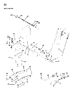 Mower Lift / Deck Lift Diagram and Parts List for YTH160 (HEYTH160C, 954170005)(1997-02) Husqvarna Lawn Tractor