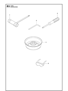 Accessories Diagram and Parts List for 543RS (967348201)(20192200001-Current) Husqvarna Brush Cutter