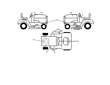 Decals Diagram and Parts List for 917223840  Husqvarna Lawn Tractor