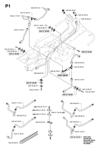 Part Location Diagram of 535488101 Husqvarna Pipe
