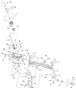 Steering Assembly Diagram and Parts List for LTH1538 (96043003802)(2008-04) Husqvarna Lawn Mower