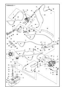 Part Location Diagram of 575876101 Husqvarna Hydraulic Pipe