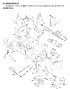 Mower Deck / Cutting Deck Diagram and Parts List for YT180 (954140009A)(1997-01) Husqvarna Lawn Tractor