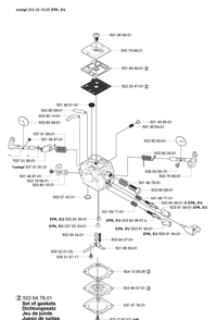 Carburetor Parts (Walbro Hd-12b Epa, Eu) Diagram and Parts List for 365EPA 2007-03 Husqvarna Chainsaw