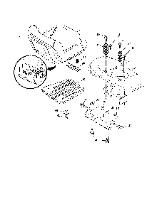 Seat Diagram and Parts List for YT42CS-96043022200  Husqvarna Lawn Tractor