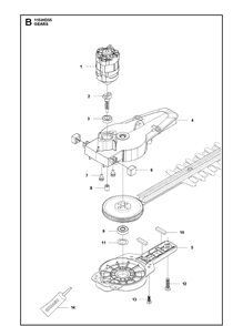 Part Location Diagram of 582861301 Husqvarna Motor