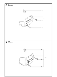 Winter Kit Diagram and Parts List for 435-435E 2011-05 Husqvarna Chainsaw