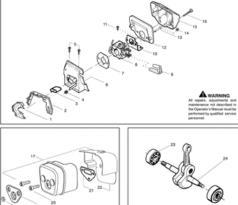 Repair Parts 1 Diagram and Parts List for 142 2009-03 Husqvarna Chainsaw