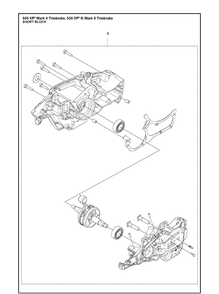 Part Location Diagram of 531114510 Husqvarna Short Block