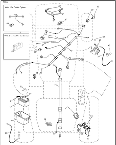Electrical Diagram and Parts List for YTH2042 (96043009201)(2010-02) Husqvarna Lawn Mower