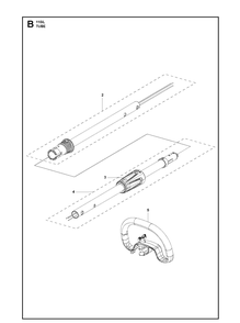 Tube Diagram and Parts List for 110IL  Husqvarna Edger