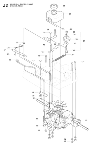 Transmission 4 Diagram and Parts List for R175AWD (965105001)(2008-06) Husqvarna Lawn Tractor