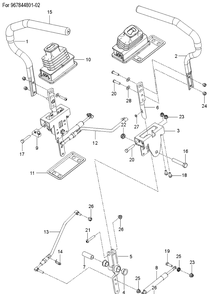 Steering Diagram and Parts List for Z248F  Husqvarna Lawn Mower