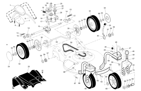 Part Location Diagram of 532425665 Husqvarna Drive Control Assembly, Complete