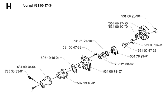 Part Location Diagram of 531004733 Husqvarna 