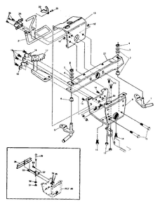 Pre-Paint Front Axle Assembly Diagram and Parts List for R800 1993-04 Husqvarna Lawn Tractor