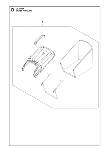 Part Location Diagram of 599349378 Husqvarna Grass bag kit