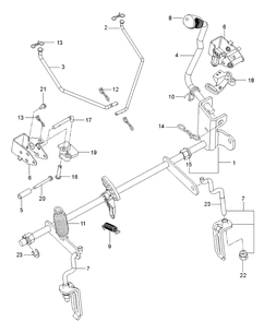 Mower Lift / Deck Lift Diagram and Parts List for Z248F (96795390300)(2018-10) Husqvarna Lawn Mower