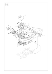 Cover Diagram and Parts List for TS100I  Husqvarna Lawn Tractor
