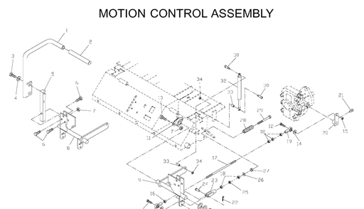 Handle And Controls Diagram and Parts List for ZTH5225KAA (968999154)(2000-06) Husqvarna Lawn Mower