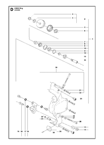 Cover Diagram and Parts List for K6500RING 2013-09 Husqvarna Circular Saw