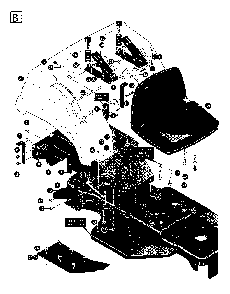 Seat Diagram and Parts List for LT4140H 1995-03 Husqvarna Lawn Tractor