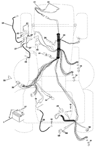 Electrical Diagram and Parts List for CT130 (954170017-C)(2000-02) Husqvarna Lawn Tractor